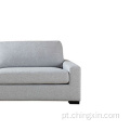 Sofás moderno sofá de tecido cinza conjuntos de sofá de sala de estar